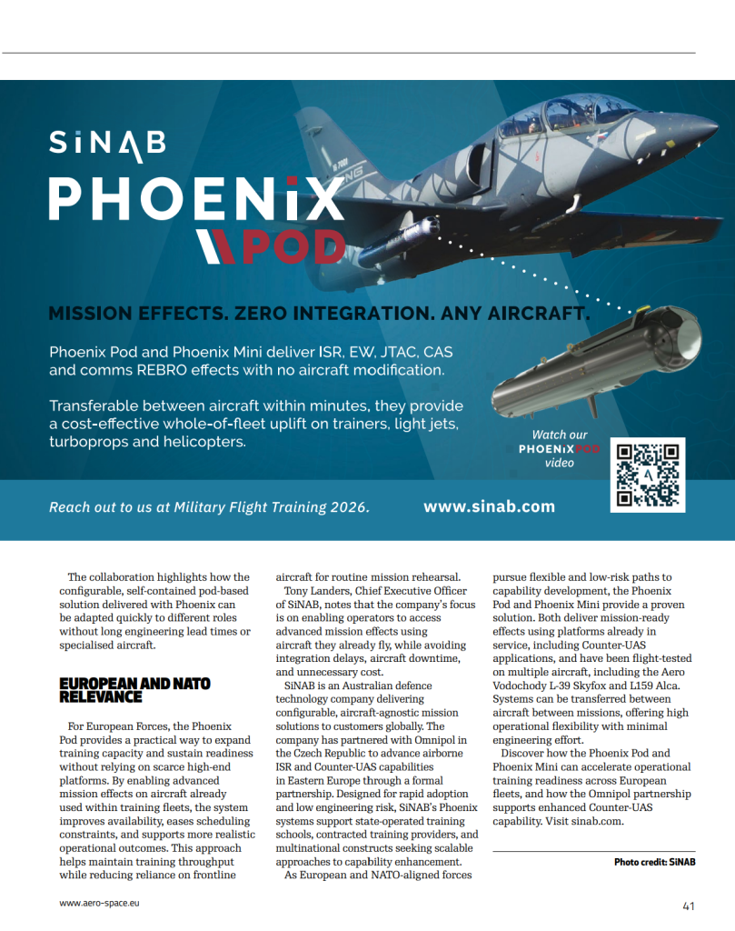 SiNAB Featured in ACE Magazine: Turn Any Aircraft into a Mission Platform &raquo;