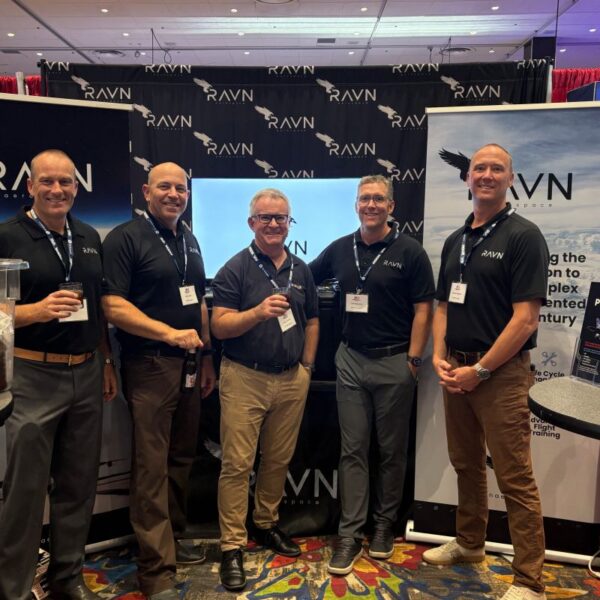 SiNAB CEO Tony Landers with RAVN Aerospace at Tailhook 2026, Reno, Nevada